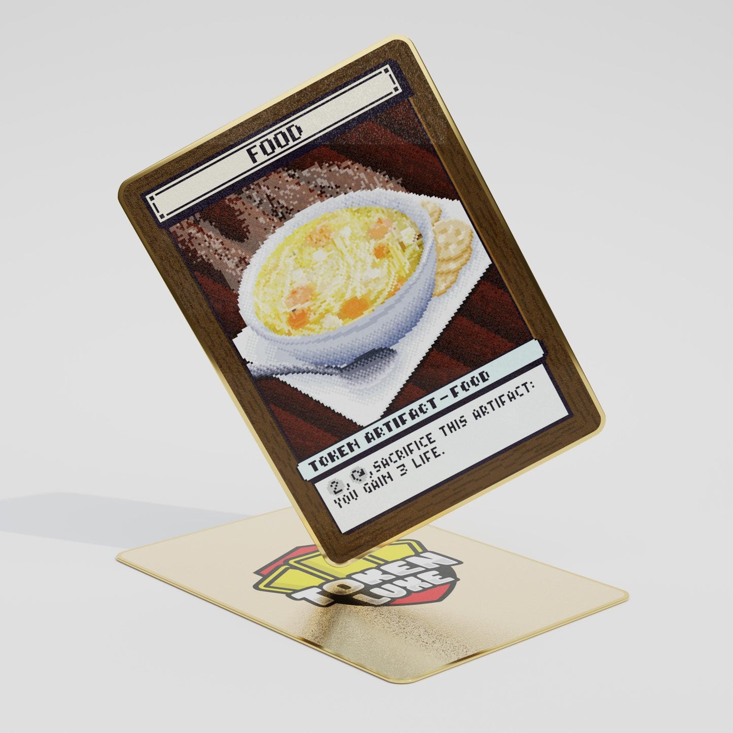Metallic Food Token For Magic The Gathering