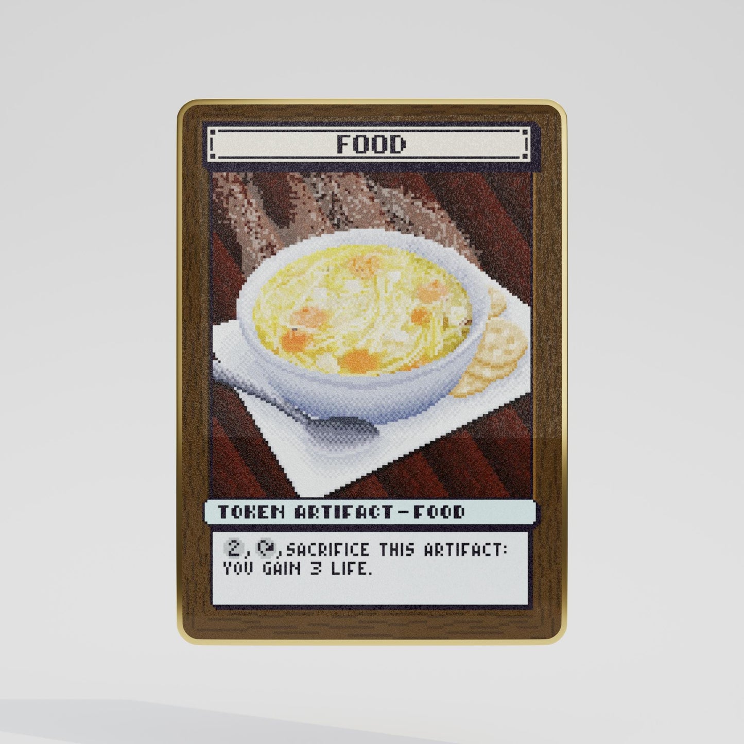 Metallic Food Token For Magic The Gathering