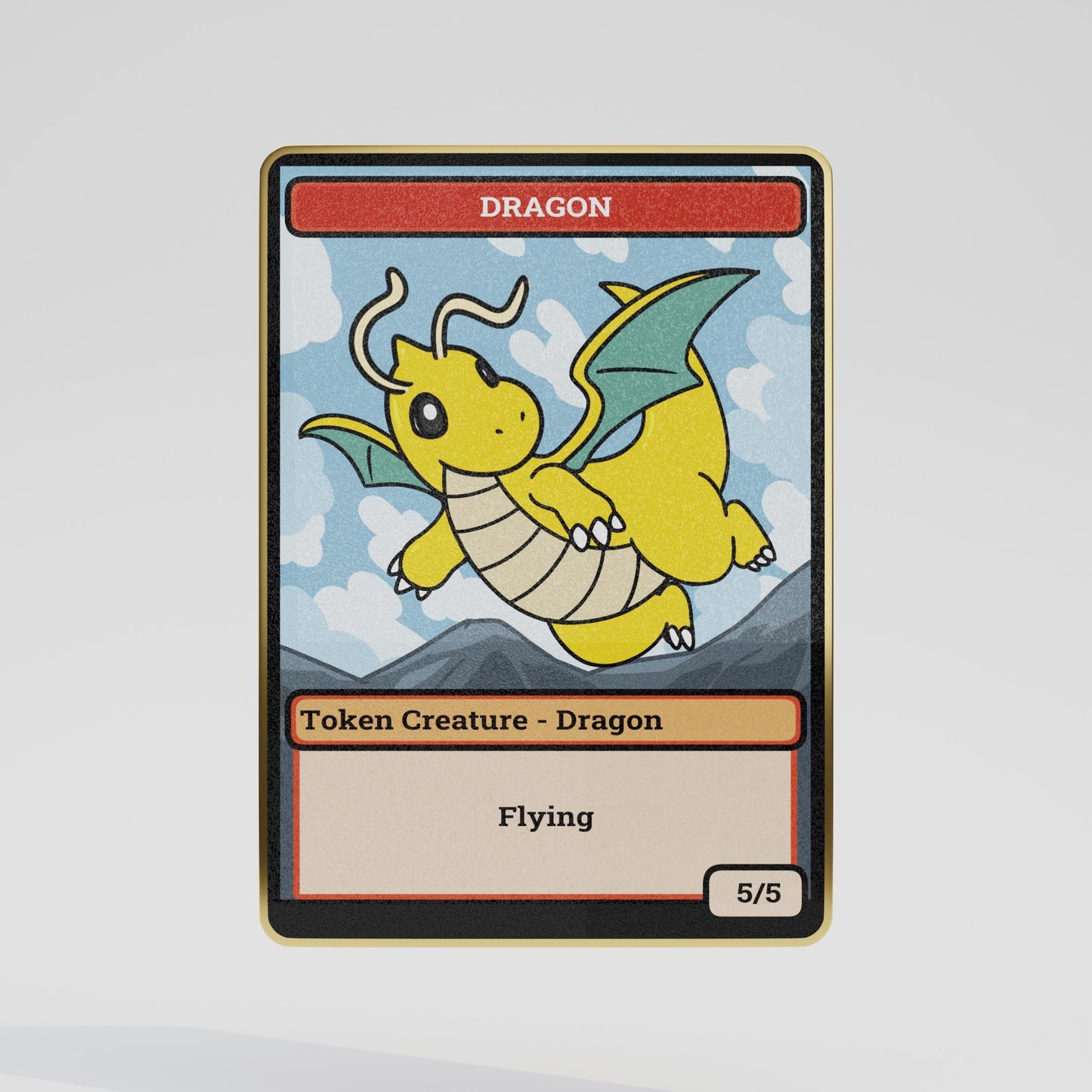 MTG x Pokémon Custom Metallic Dragon Token
