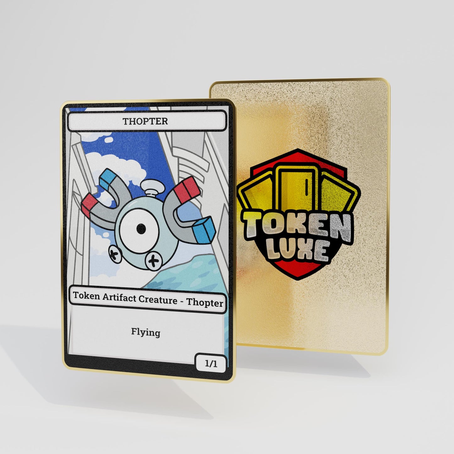 Magic The Gathering X Pokémon Custom Metallic Tokens
