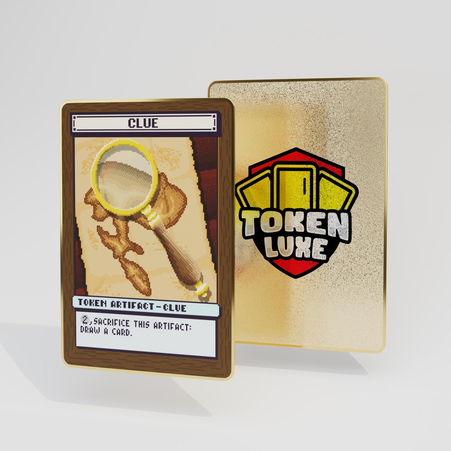 Metallic Clue Token For Magic The Gathering
