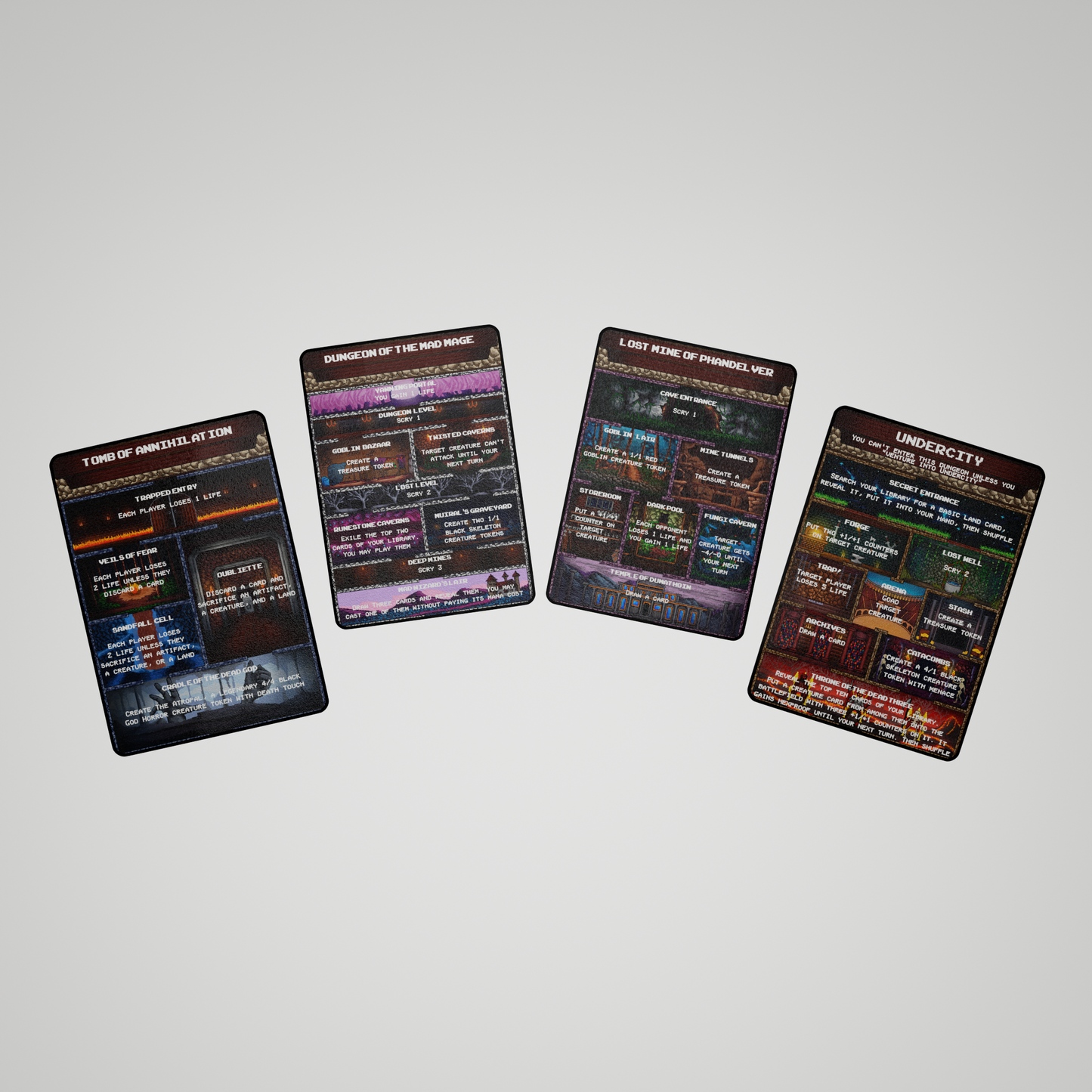 The Ultimate Dungeon Delver Set: Metal Pixel Art Tokens For Magic The Gathering